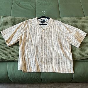 Blurred Lines Textured Button Up Shirt